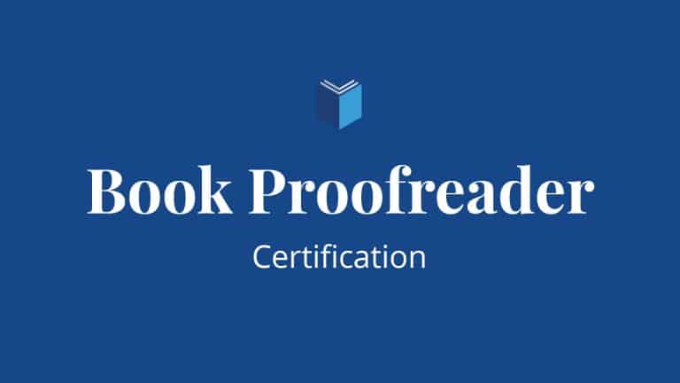 Book Proofreader Certification