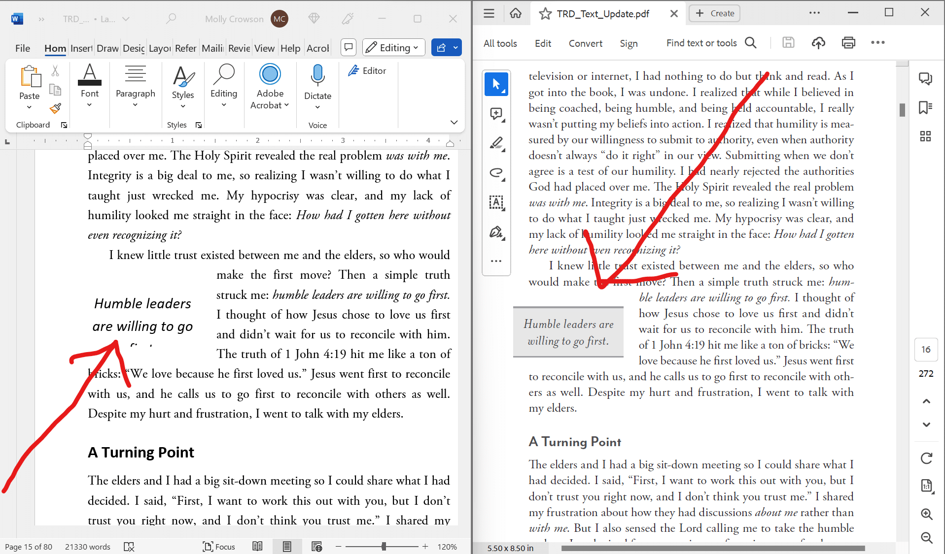 The callout is cut off on the WordsFlow file, but it is formatted correctly on the PDF.
